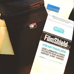 Vintage Film Bags Sima FilmShield- Photo Film Bags for Air Travel- Set of 2